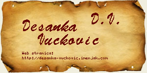 Desanka Vučković vizit kartica